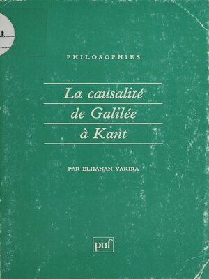 cover image of La Causalité de Galilée à Kant